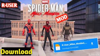 Spider Man Miles Morales & Peter | R-User |Mod Version| Download now! Ruser Spiderman mobile fanmade Resimi