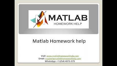 Matlab Homework Help