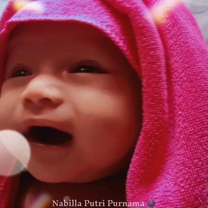 Nabilla ll bayi perempuan berjilbab lucu bikin gemes😬😱
