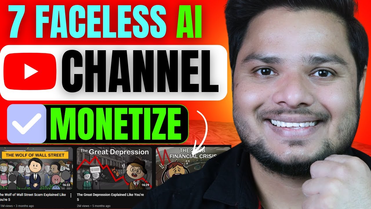 Top 7 Faceless YouTube Channels Ideas | AI Faceless Channel Ideas 