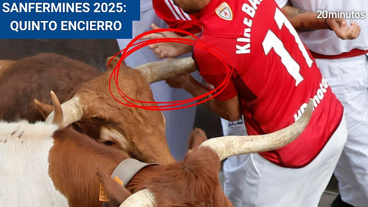 Quinto encierro de San Fermin 2025 con toros de Jandilla