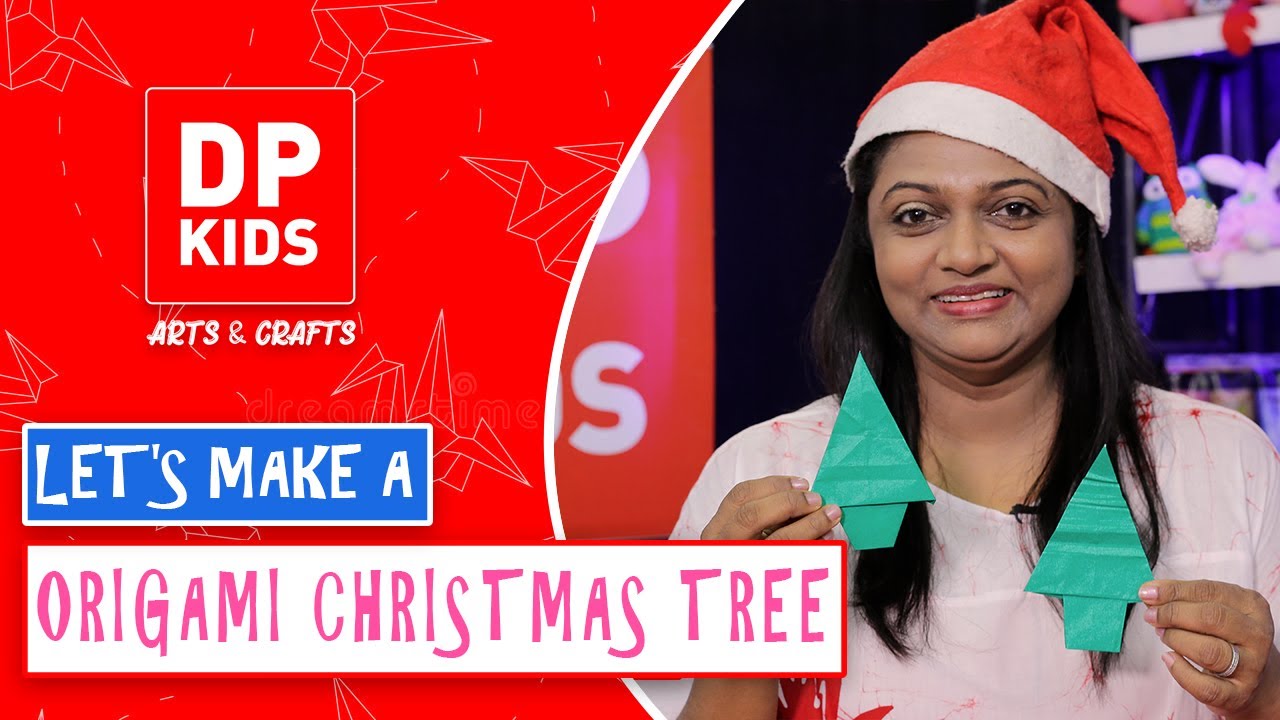 Let's make an Origami Christmas Tree DP KIDS CRAFTS (Video 128) YouTube