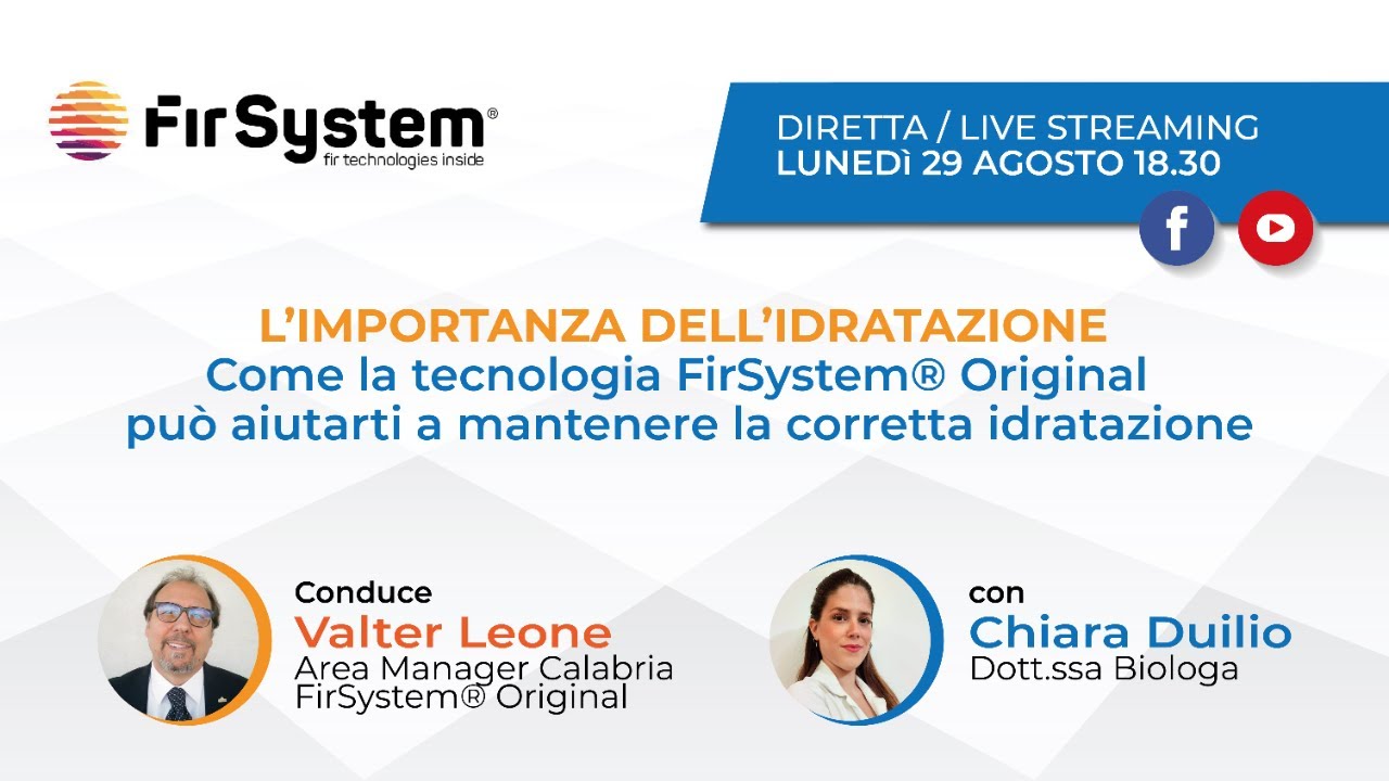 𝙁𝙞𝙧𝙨𝙮𝙨𝙩𝙚𝙢 𝙇𝙄𝙑𝙀: L'importanza dell'idratazione - YouTube