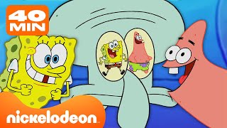 SpongeBob | 40 Minuten, in denen SpongeBob & Patrick Thaddäus auf die Nerven gehen | Schwammkopf