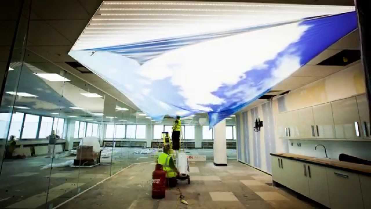 Barrisol Printed Ceiling Installation