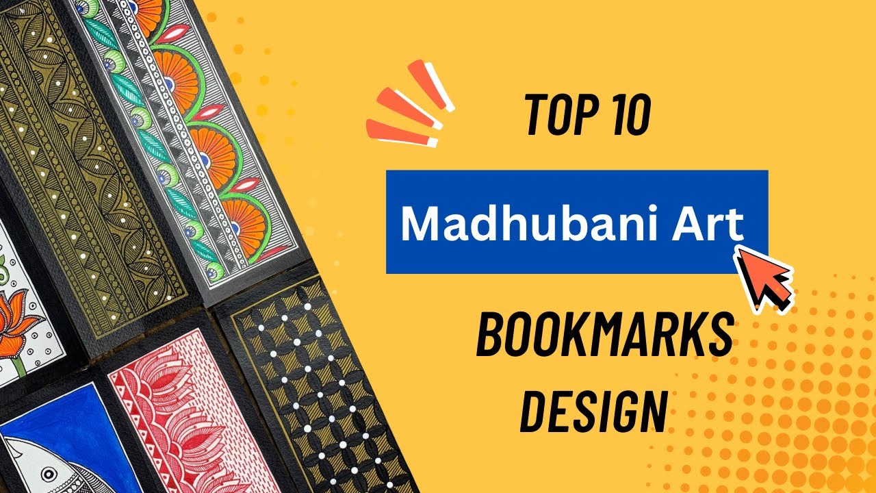 ⚡️TOP 10 MADHUBANI PAINTING BOOKMARKS for beginners 