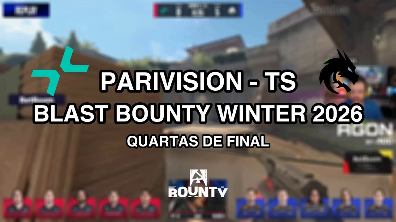 Gaules | BLAST BOUNTY WINTER 2026 | QUARTAS DE FINAL | PARIVISION vs TEAM SPIRIT | Partida Completa