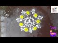 Simple rangoli  deepavali special  surabhis creative hands