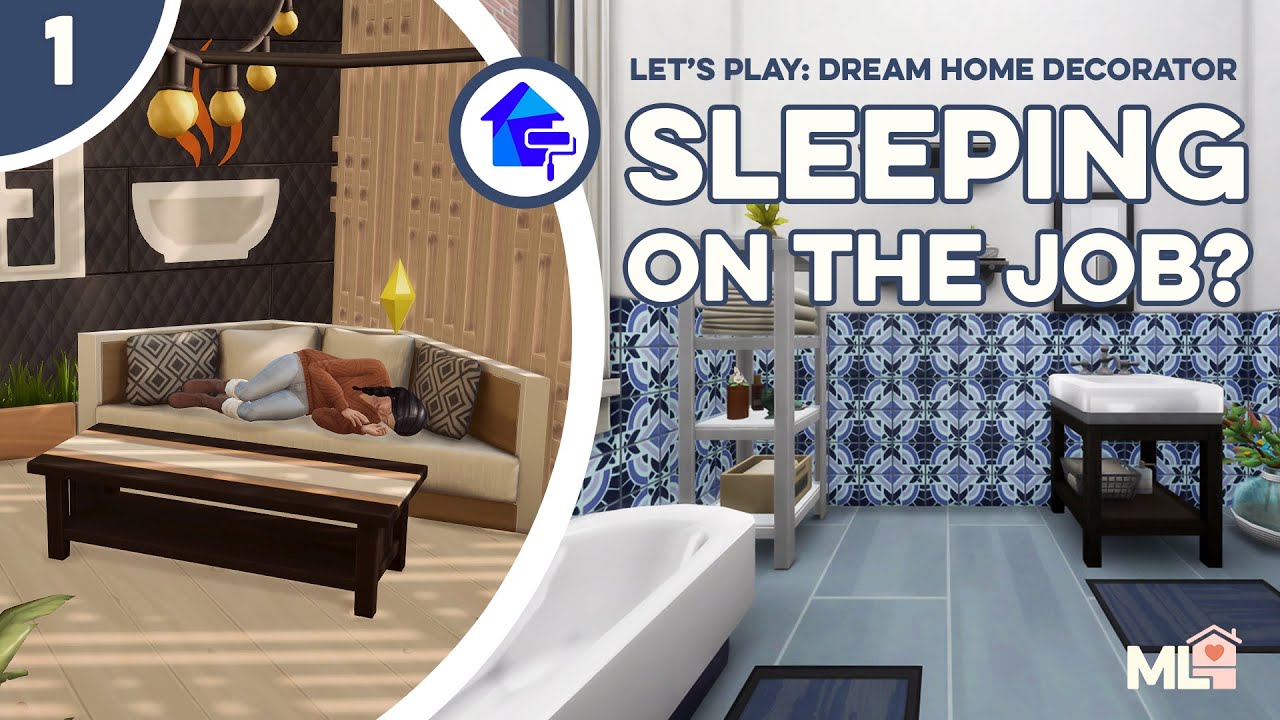 Sleeping on the job? Sims 4 Dream Home Decorator Ep. 1 YouTube