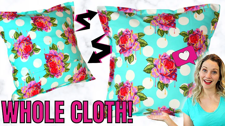 How to Make an Envelope Pillow Cover Using One Piece of Fabric