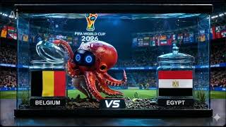FIFA World Cup 2026 Prediction: BELGIUM vs EGYPT (Group G) | AI Octopus Forecast 🐙