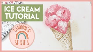 How To Paint a Loose Watercolour Ice Cream Cone by Wonder Forest 6,249 views 3 years ago 16 minutes