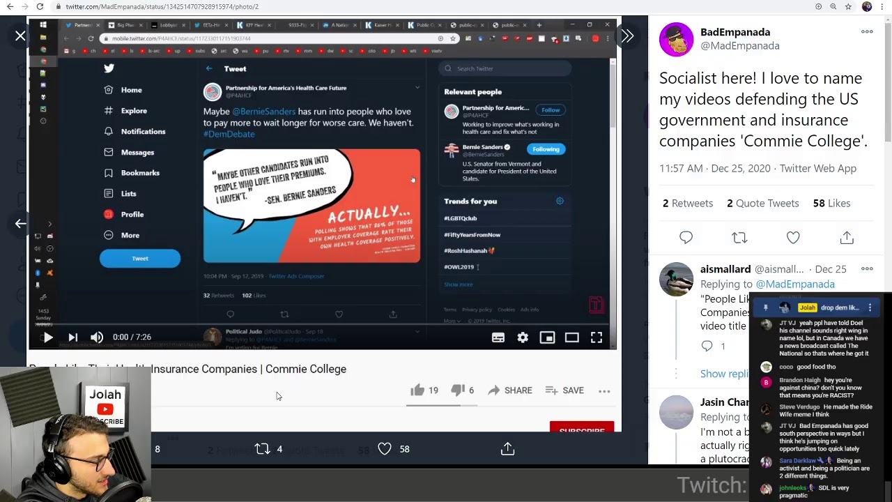 Destiny & Kulinski, Nashville Van Incident, Jimmy Dore (: , What Went Wrong w/ Bernie 2020 - Jolah be spittin'