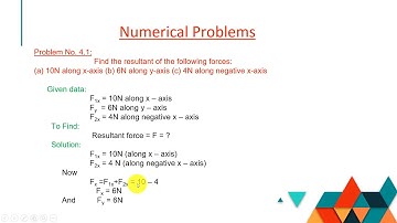 Class 9 Physics Chapter No. 4 Lecture No. 21 Numerical Problems 4.1-4.5 by Shummail Sattar