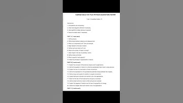 1st puc physics midterm exam 💯 fixed questions 😎#question #trending #exam #helpingothers #explore