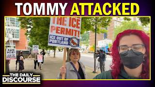 Tommy Sprayed With MACE After Counter Protesting Anti-ICE Protesters