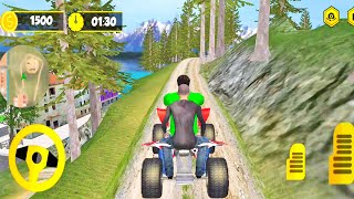 Mountain Hill Climb ATV Bike Taxi Driving | ATV Taxi Bike Game | Mountain ATV Bike Game screenshot 5