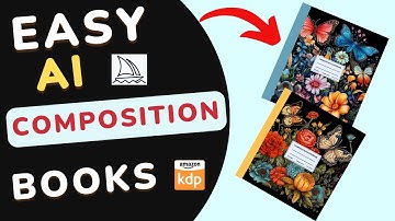 Use AI to Create KDP Composition Notebooks FAST to sell on Amazon / Free AI Prompts Guide included