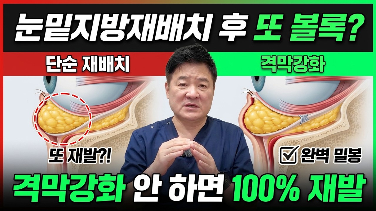 눈밑지방재배치·격막강화, 지방을 옮겼는데 왜 다시 볼록해질까요?