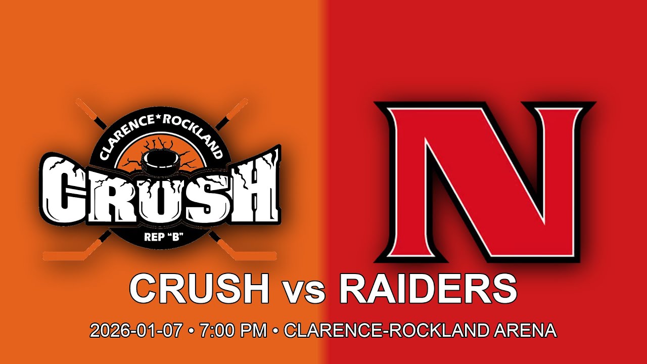 [LIVE] Clarence-Rockland Crush U14 vs Nepean Raiders