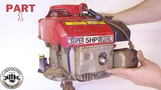 Saving a Flooded and Seized Honda Lawnmower Engine -Part 1-