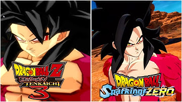 SSJ4 Goku Comparison‼️ Tenkaichi 3 vs Sparking Zero‼️
