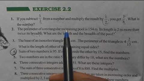 class-8 | maths | exercise-2.2 | Q-5,6| three consecutive integers add upto 51. what are these int.