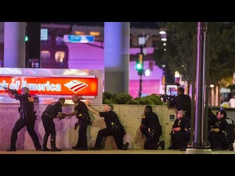 Dallas Shooting Mayhem Caught on Video