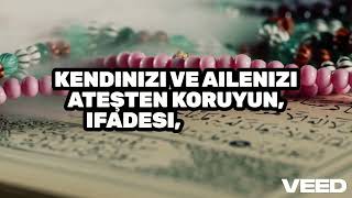 Tahrim Suresinin Gizli Faziletleri! VEED