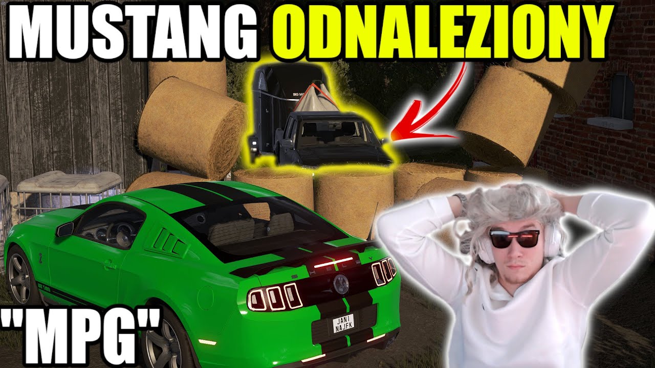 NOCNA AKCJA POSZUKIWAWCZA!  KOŃ MUSTANG ODNALEZIONY SCHOWANY W BELACH! 