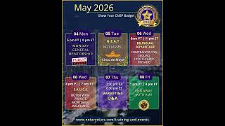 Signing Agent Excellence Training Schedule