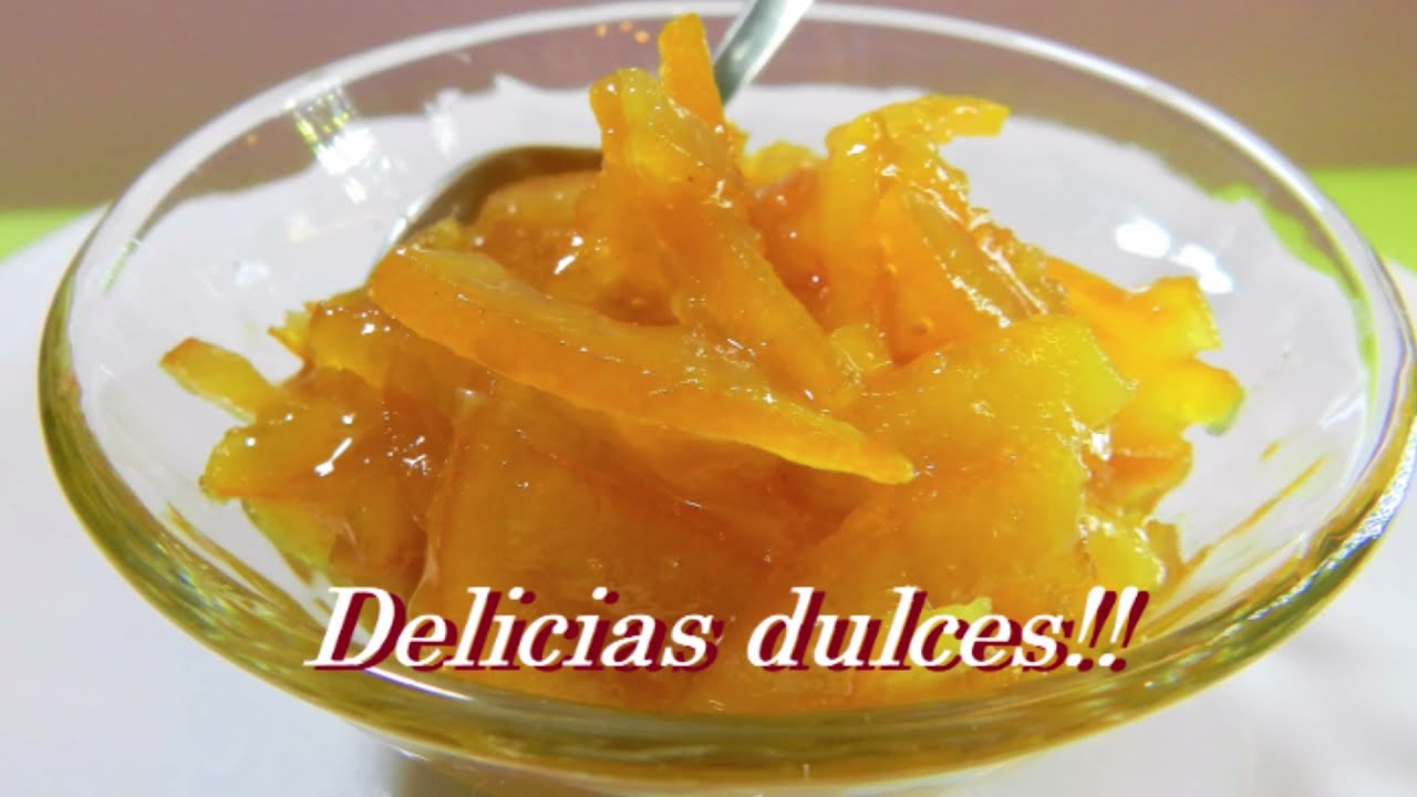 DULCE DE CÁSCARAS DE NARANJAS !!