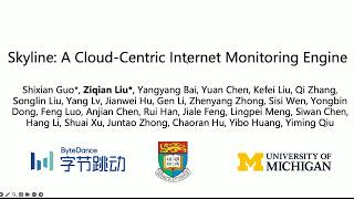 NSDI '26 - Skyline: A Cloud Centric Internet Monitoring Engine