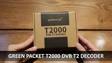 Green Packet T2000 DVB T2 Decoder - FREE HD TV Channels