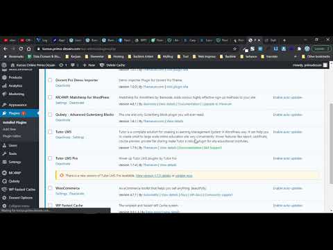 Update Tutor LMS