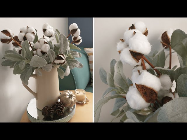 COMO HACER FLORES DE ALGODON PARA DECORACIÓN (DIY FACIL Y RAPIDO