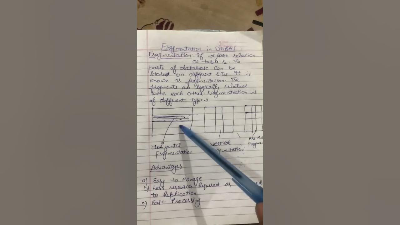 fragmentation in distributed database management system - YouTube