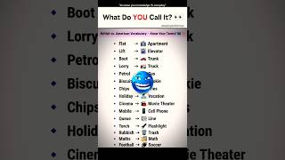 What Do YOU Call It? 👀 #english #learnenglish #vocabulary #britishenglish #americanenglish #shorts