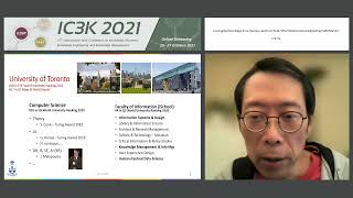 "Leveraging Knowledge from Humans and from Data: Why..." Prof. Eric Yu (IC3K 2021) screenshot 3