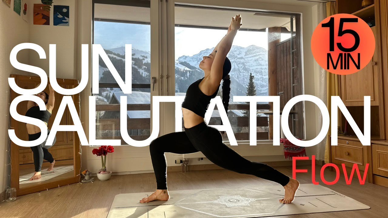 15 минут виньяса-йоги для всего тела | Последовательность приветствий солнцу