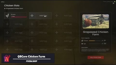 FiveM Chicken Job | FiveM Farming Script #fivem #script #qbcore #farming