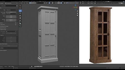 Cabinet modeling in Blender #7