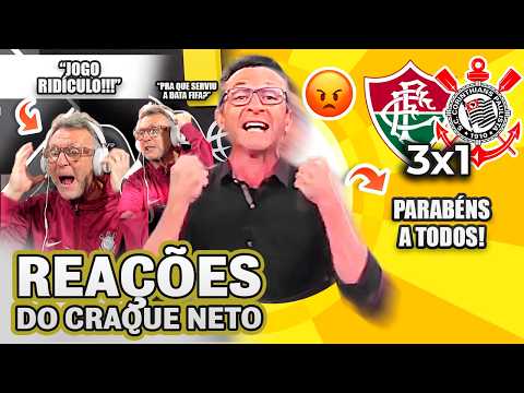 VEXAME E SOFRIMENTO! OLHA COMO O CRAQUE NETO REAGIU A FLUMINENSE 3X1 CORINTHIANS PELO BRASILEIRÃO