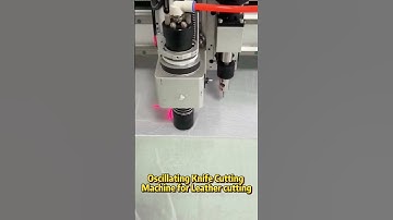 Oscillating Knife Cutting Machine for Leather cutting #cnc #cncmachine #machine #factory