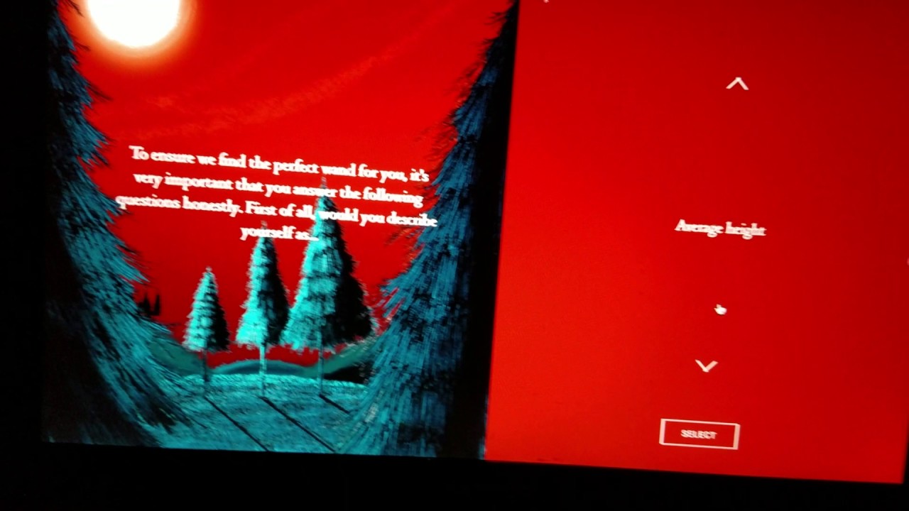 Pottermore wand test