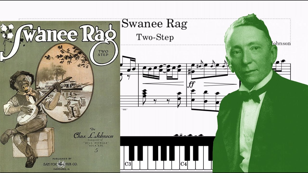 Swanee Rag "Two-Step" Ragtime - Piano - Charles Leslie Johnson (Sheets Piano - Tutorial score)