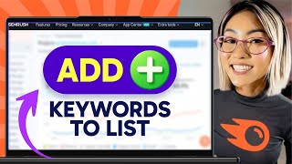 How to ADD KEYWORDS TO A LIST in Semrush (Step by Step)