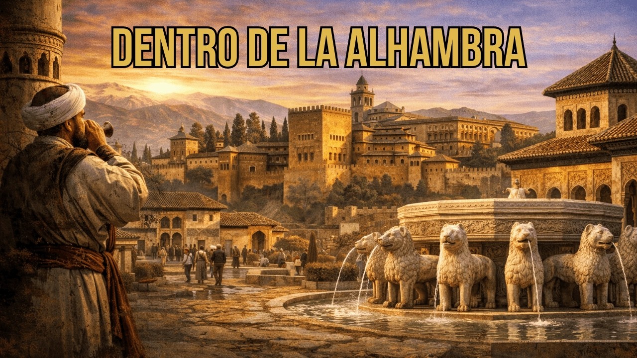 Cómo era Vivir en Granada en el año 1400 | Dentro de la Alhambra | Con IA