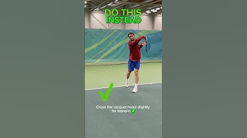 How to Hit Better Tennis Forehand with More Topspin (Simplified) #tennis #tennisforehand #forehand