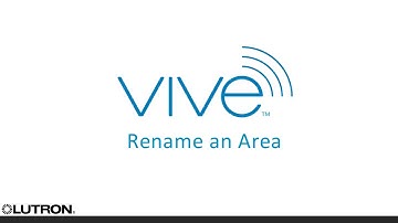 Vive – Rename an Area